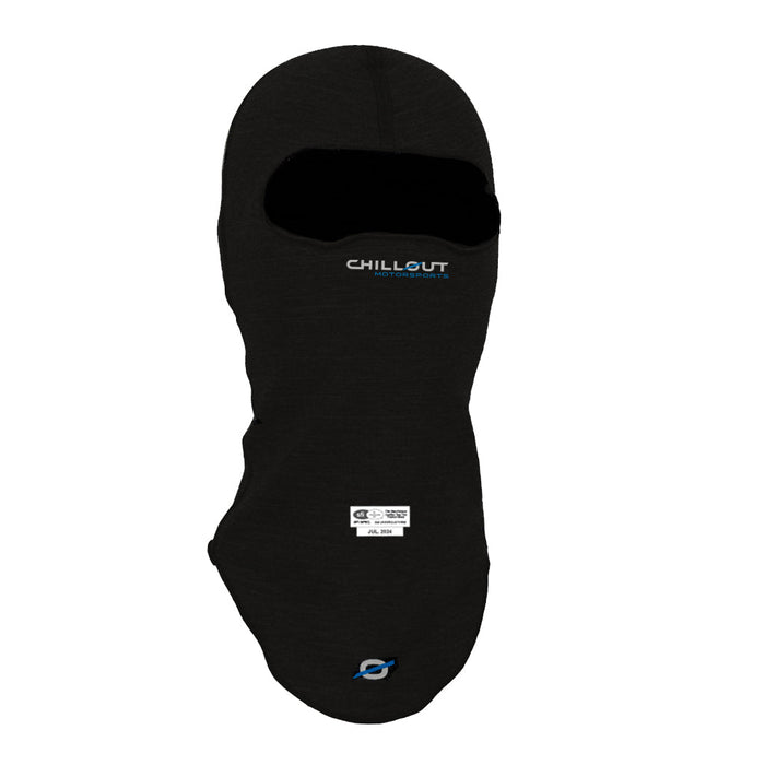 Chillout Motorsports Pro Sport Single Layer Flame Resistant Balaclava – lightweight,SFI-rated motorsport head protection with thermo-regulating technology