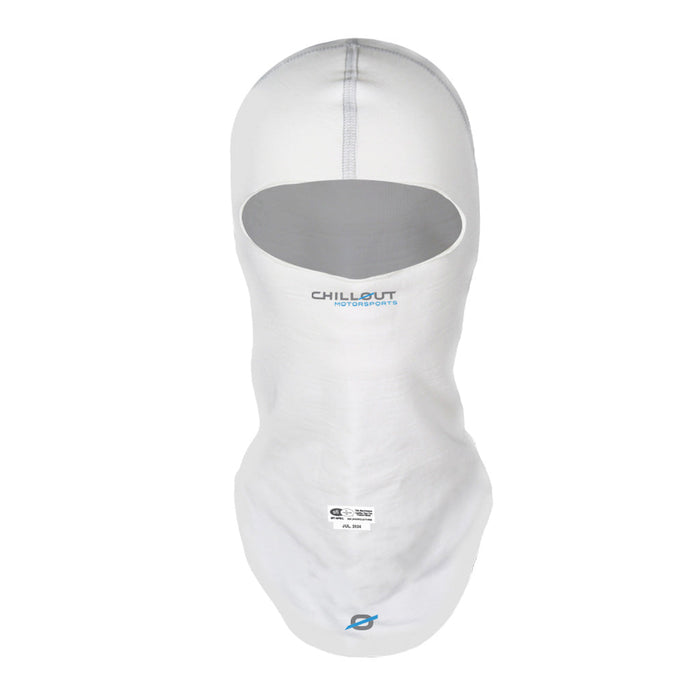 Chillout Motorsports Pro Sport Single Layer Flame Resistant Balaclava – lightweight,SFI-rated motorsport head protection with thermo-regulating technology